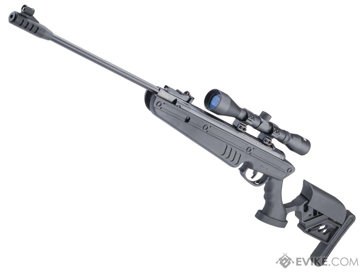 Swiss Arms TG-1 Break Barrel Nitro Piston .177 Air Rifle with 4x32 Scope and Adjustable Stock (Color: Black)
