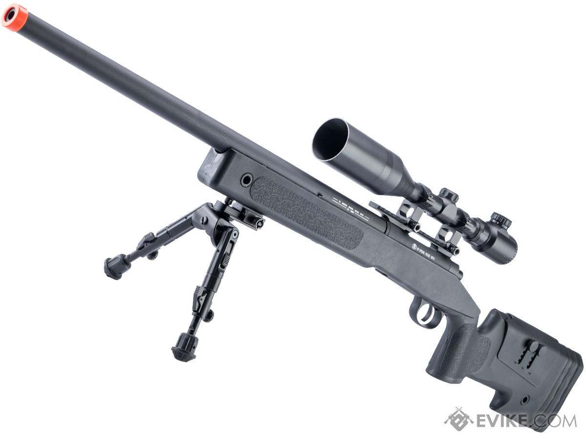Cybergun FN Herstal Licensed SPR A2 High Power Airsoft Sniper Rifle (Color: Black / Gun Only)