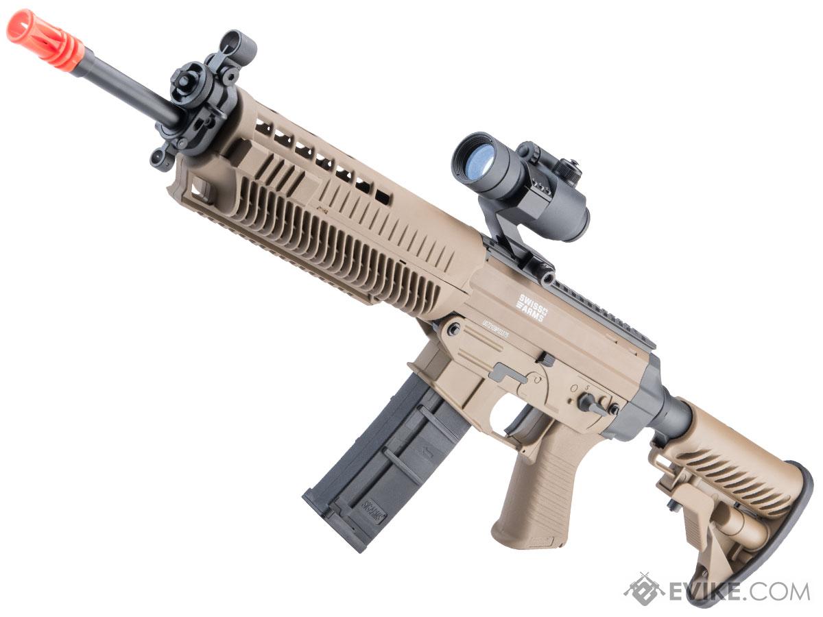 Swiss Arms Licensed 556 Airsoft AEG Rifle by Cybergun (Color: Tan)