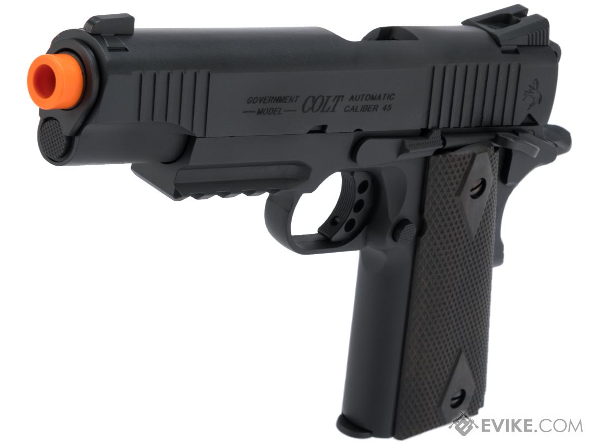 Colt Licensed 1911 Tactical Full Metal CO2 Airsoft Gas Blowback Pistol by KWC (Model: Black / Gun Only)