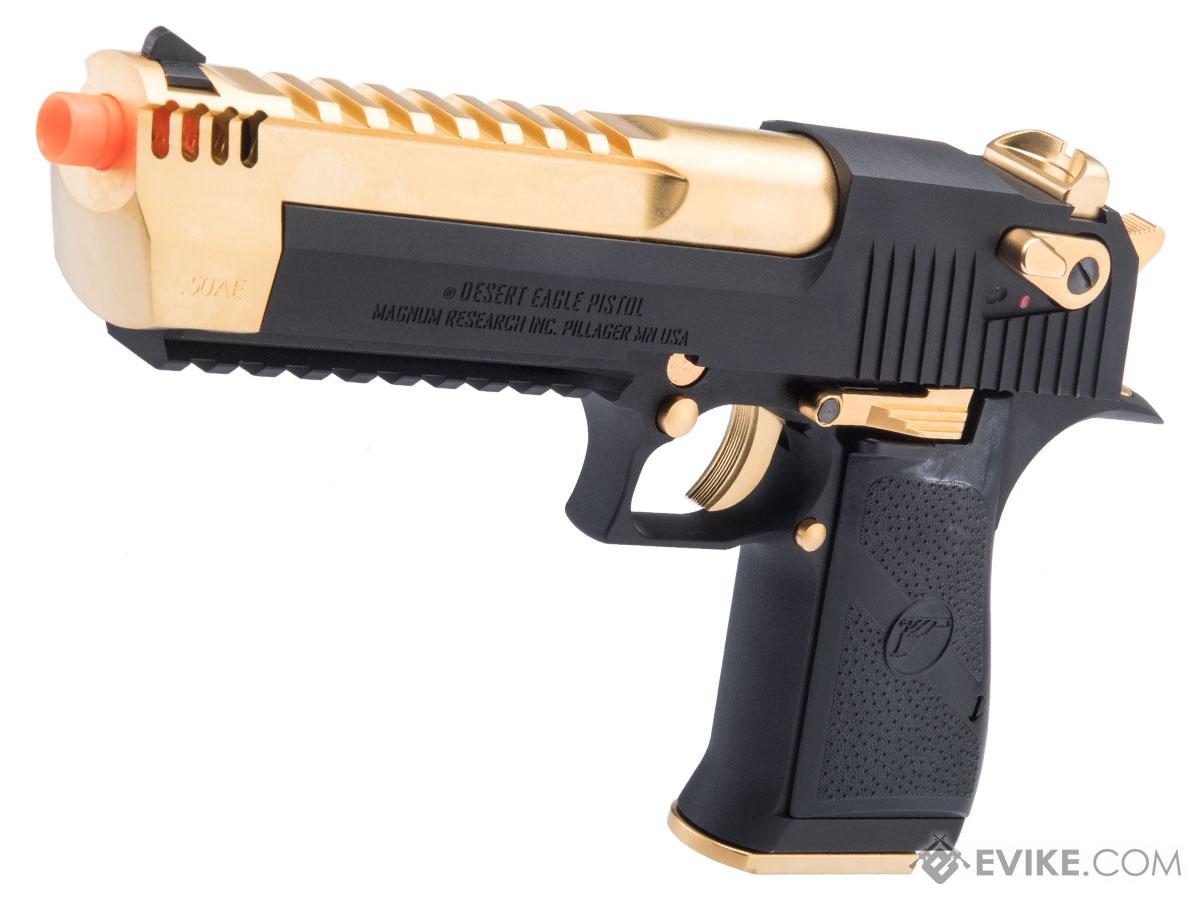 Desert Eagle Licensed L6 .50AE Full Metal Gas Blowback Airsoft Pistol by Cybergun (Color: Gold-Black / Green Gas / Gun Only)