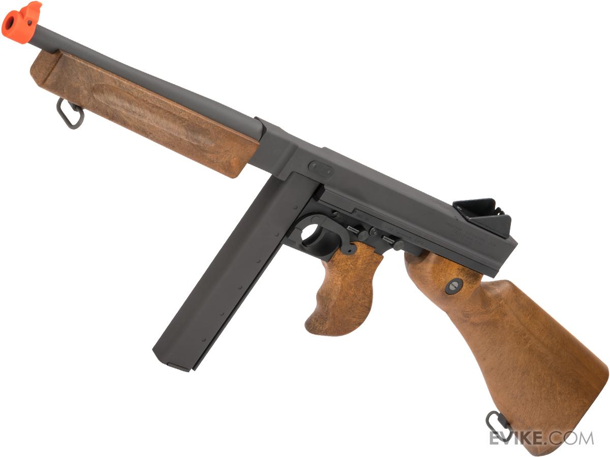 Airsoft Auto Electric Rifle Thompson Tommy Gun M1A1 Shoot 330 FPS/0.12G BB 