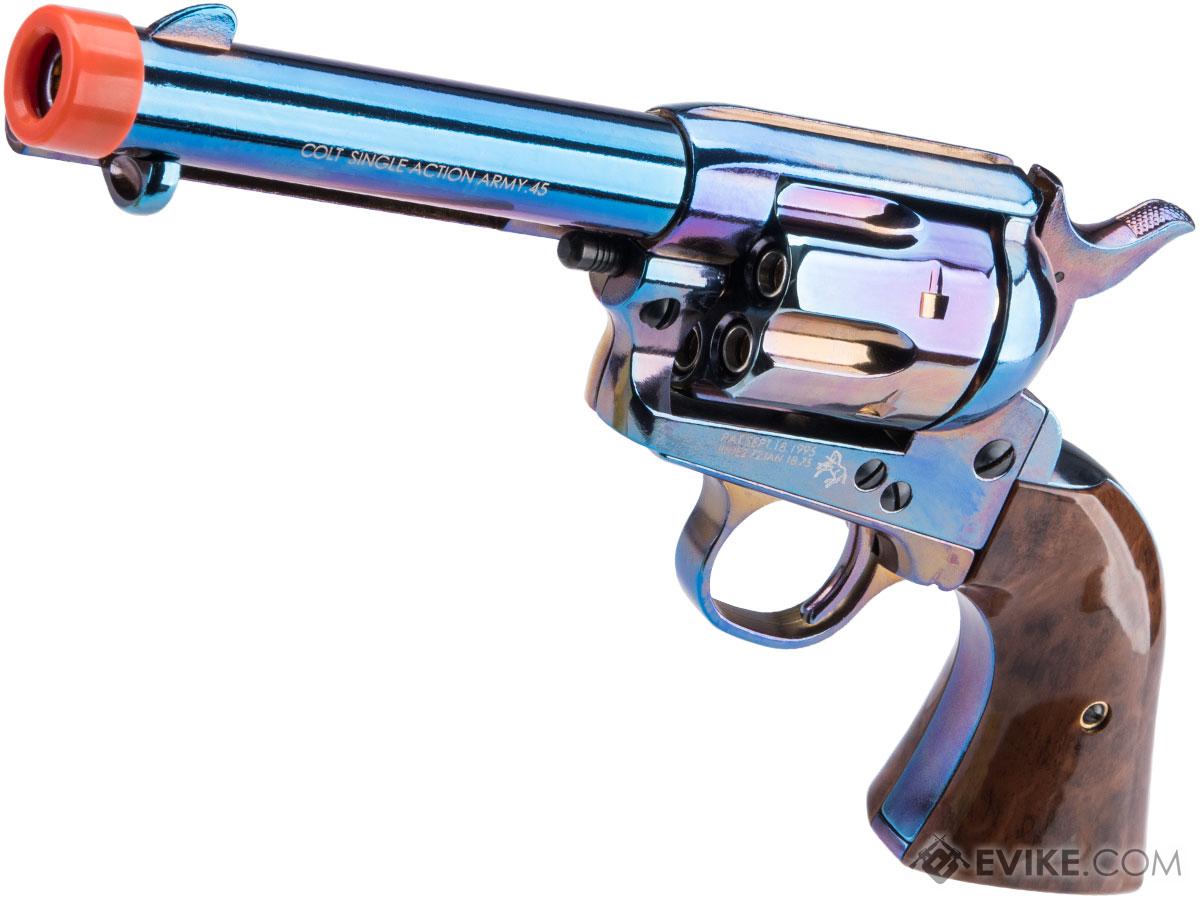 Cybergun Colt Licensed SAA .45 Peacemaker Gas Powered Airsoft Revolver by King Arms (Model: Short Barrel / Blued)