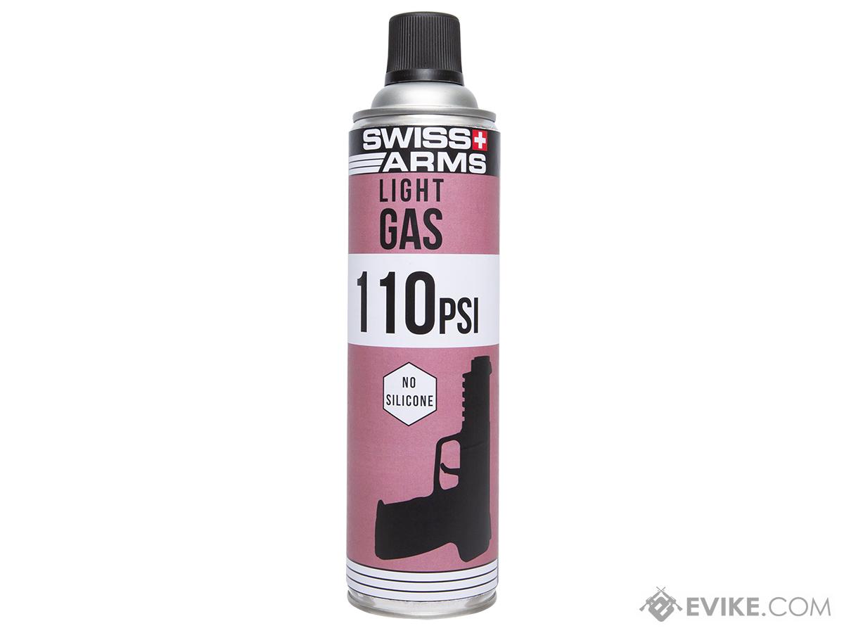 Swiss Arms Green Gas Bottle (Model: Non-Lubricated / 600ml / 110 PSI / Single Bottle)