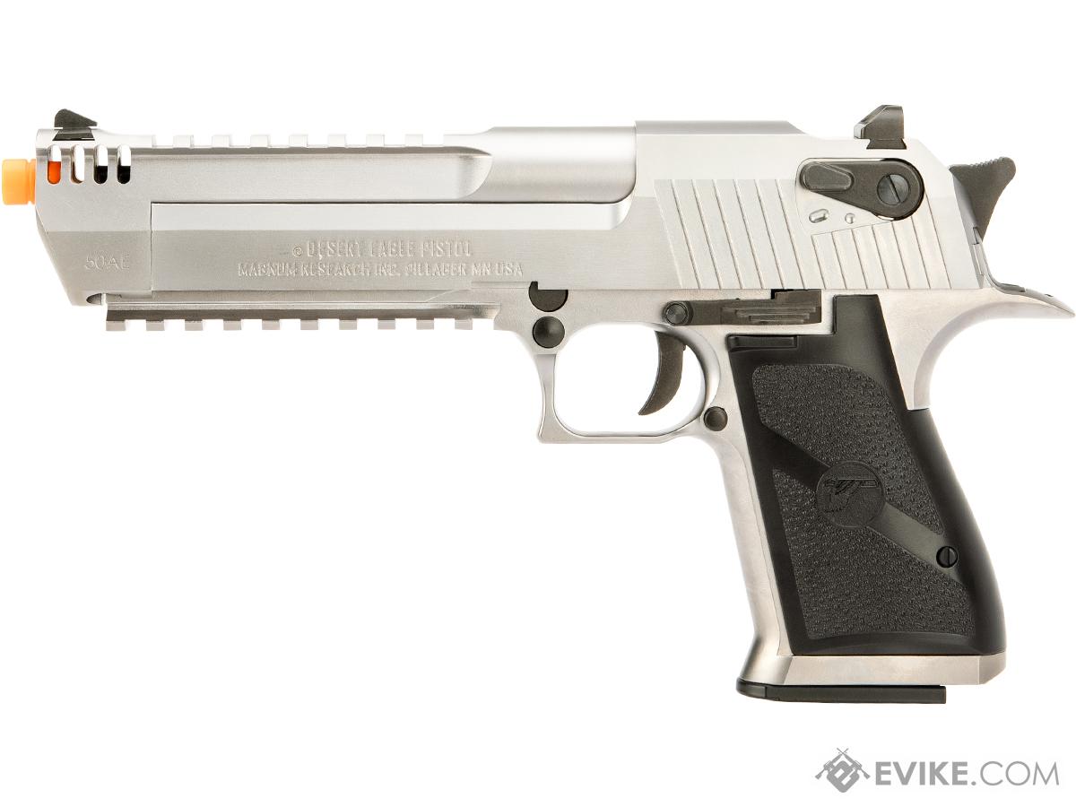 PISTOLET DESERT EAGLE L6 FULL AUTO Stainless silver - Blowback - 6 mm BB -  CO² - Paintball Connexion