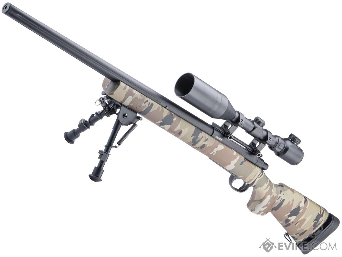 CYMA Standard M24 Military Airsoft Bolt Action US Army Scout Sniper Rifle (Color: Multicam / Standard Barrel / Add 3-9x40 Scope)