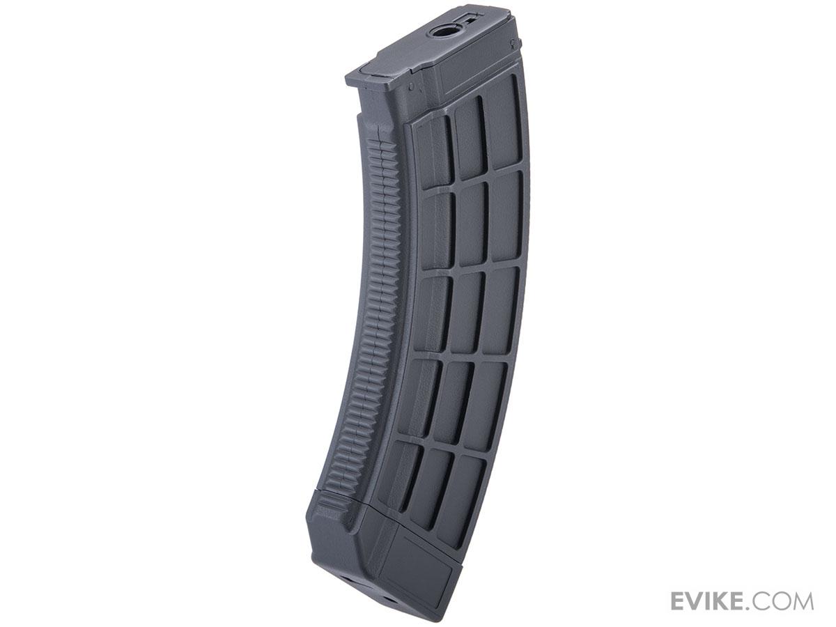 CYMA 200 Round Mid-Cap Waffle Magazine for AK / AR-47 MK47 Series Airsoft AEG Rifle (Color: Black)