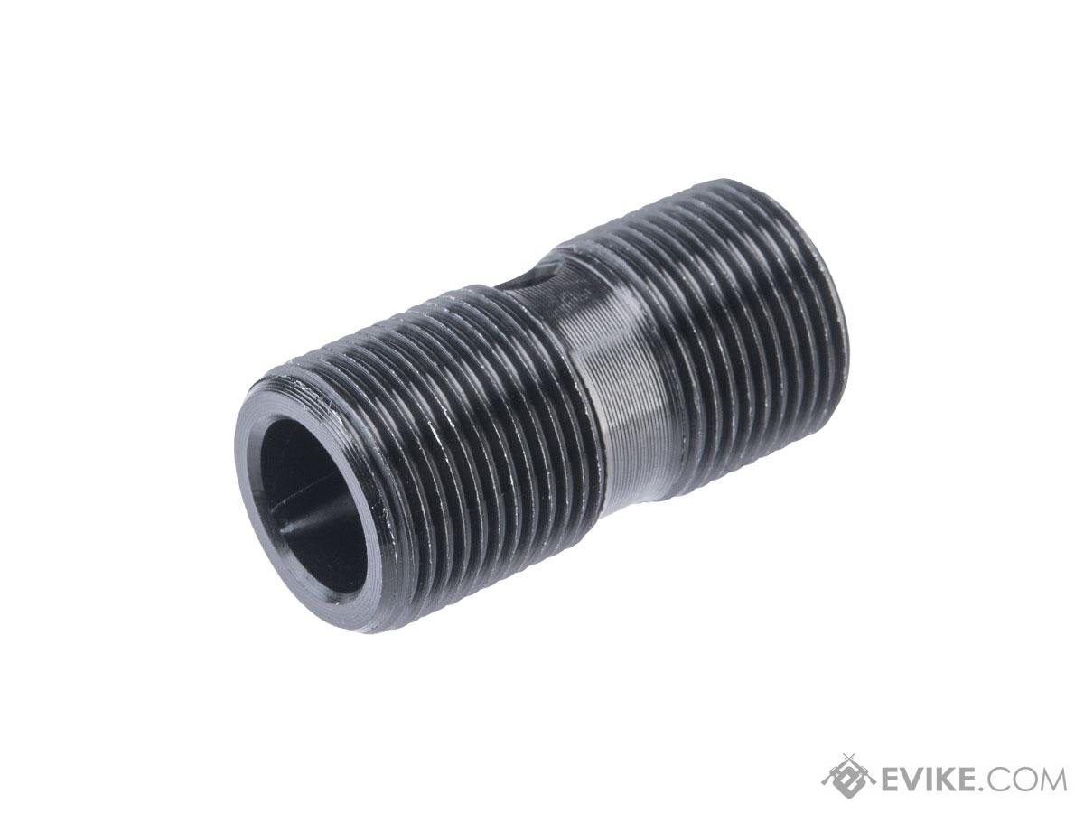 Cyma Aluminum Airsoft Thread Adapter for Internally Threaded Outer Barrels (Model: 14mm- to 14mm-)