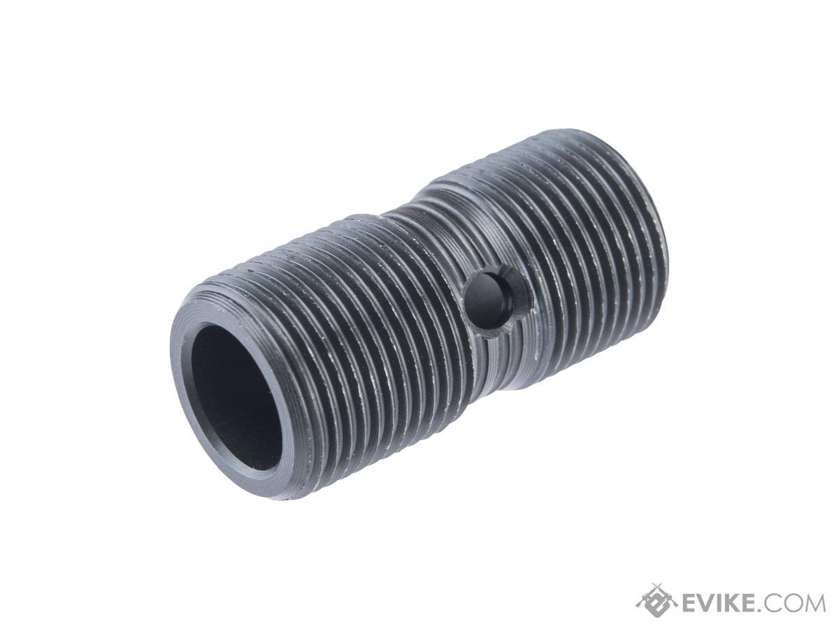 Cyma Aluminum Airsoft Thread Adapter for Internally Threaded Outer Barrels (Model: 14mm+ to 14mm+)