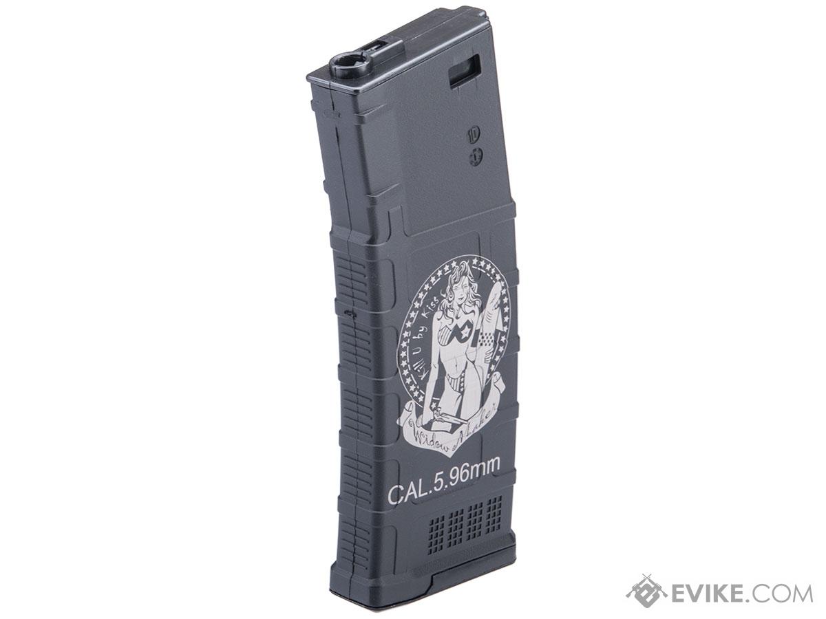 CYMA 220rd Mid-Cap Laser Etched Polymer Magazine for M4/M16 Series Airsoft AEG Rifles (Style: Widow Maker)