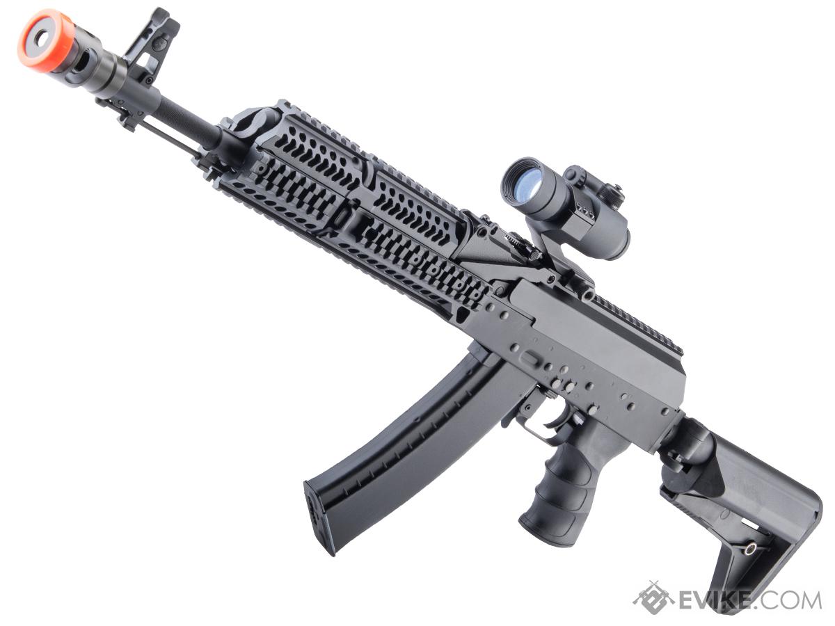 CYMA AK74 Zephyr Tactical Custom Airsoft AEG Rifle (Color: Black)