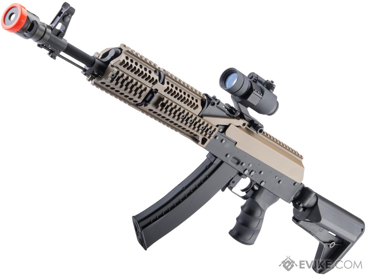 CYMA AK74 Zephyr Tactical Custom Airsoft AEG Rifle (Color: Tan)