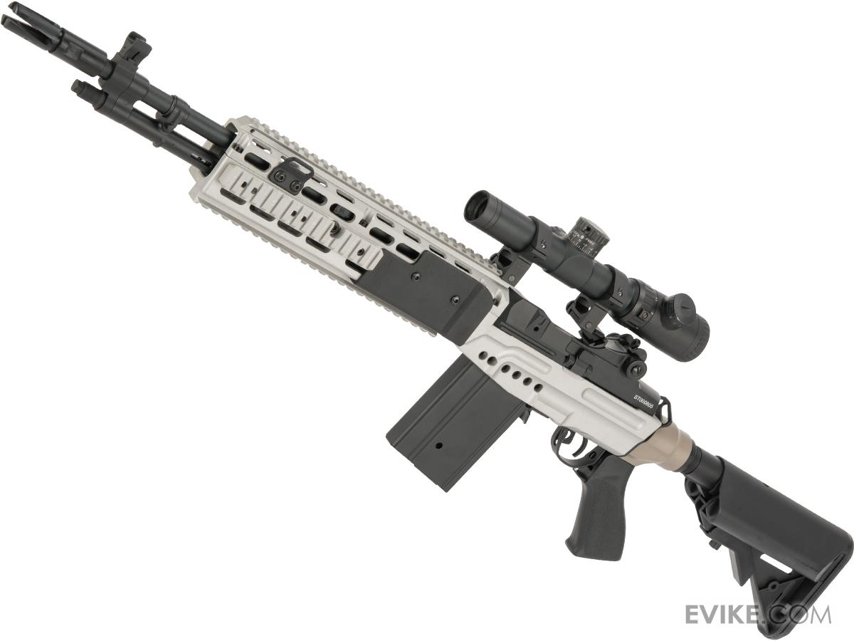 CYMA Sport Full Metal M14 EBR Designated Marksman Rifle Airsoft AEG (Color: Dual Tone / Crane Stock / Gun Only)