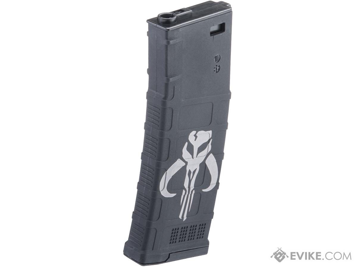 CYMA 220rd Mid-Cap Laser Etched Polymer Magazine for M4/M16 Series Airsoft AEG Rifles (Style: Mando)