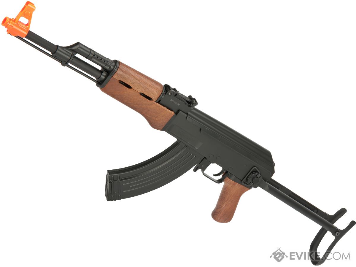 CYMA Sport AK47S Under-Folding Airsoft AK47 AEG Rifle - Simulated Wood Furniture (Package: Gun Only)