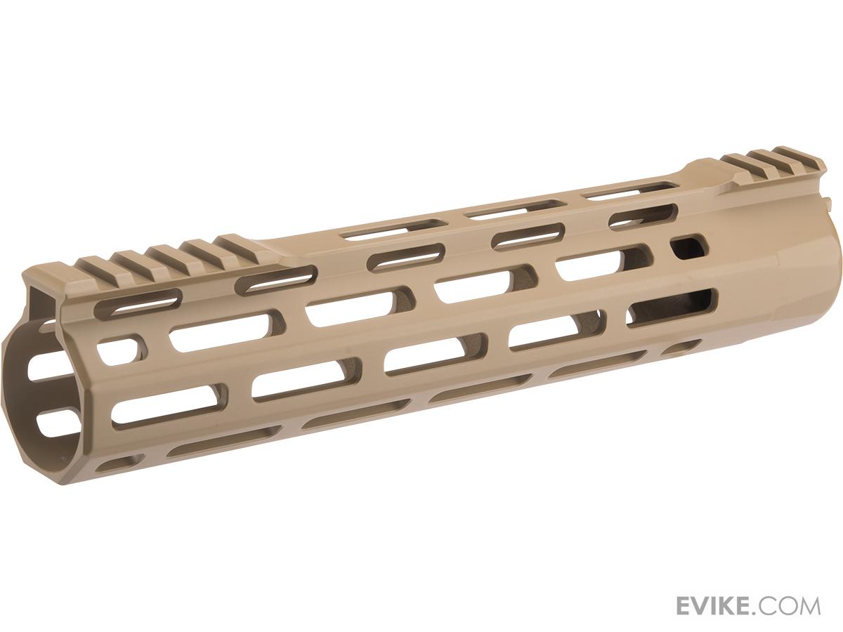 CYMA Lite Free Float M-LOK Rail System for M4/M16 Series Airsoft AEG Rifles (Size: 9.75 / Dark Earth)