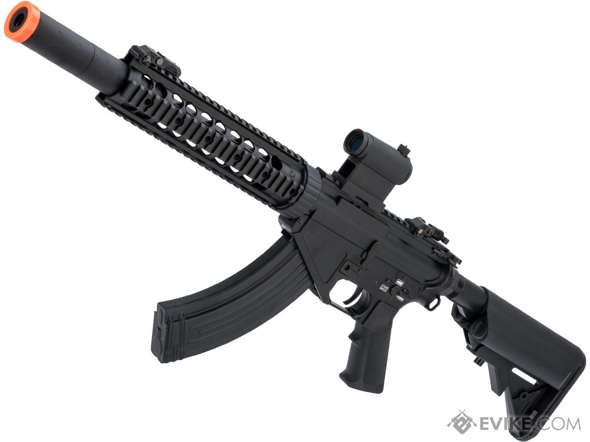 CYMA Standard AR-47 QBS Airsoft AEG Rifle (Model: 10 Quad Rail w/ Suppressor)