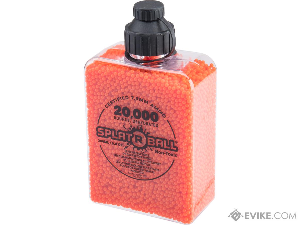 Splat R Ball Certified Water Gel Bead Bullets for Splat R Ball Gel Blasters (Color: Orange / 20k Beads)