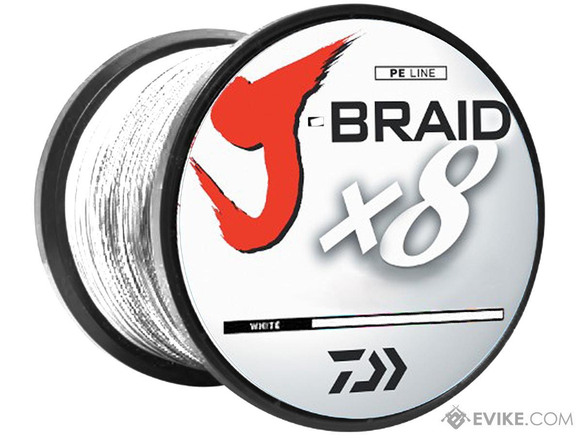 Daiwa J-Braid 8-Strand Woven Round Braid Line (Color: White / 40 Pounds / 3300YDS - 3000M)