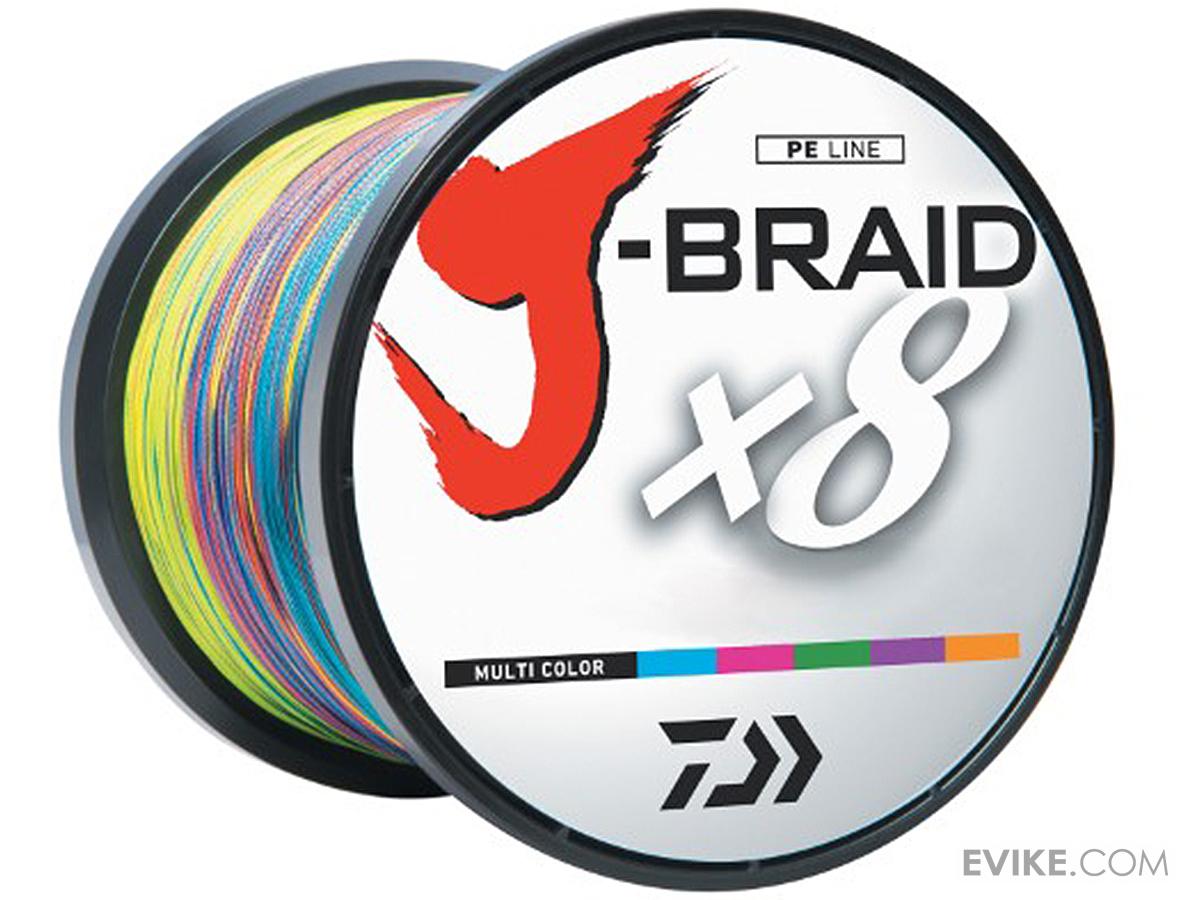 Daiwa J-Braid 8-Strand Woven Round Braid Line (Color: Multicolor / 120 Pounds / 3300YDS - 3000M)