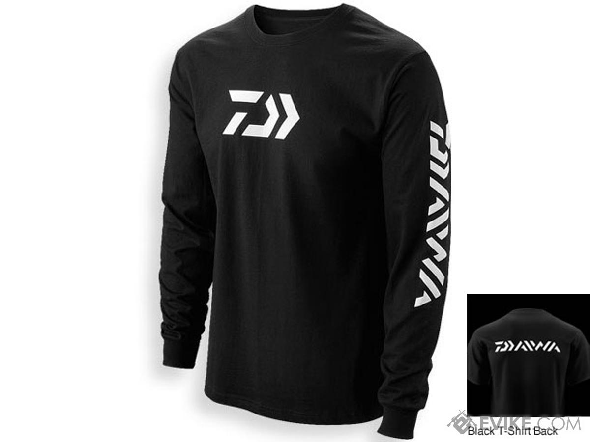 Daiwa Vector Print Logo Long Sleeve Shirt (Color: Black / Large ...