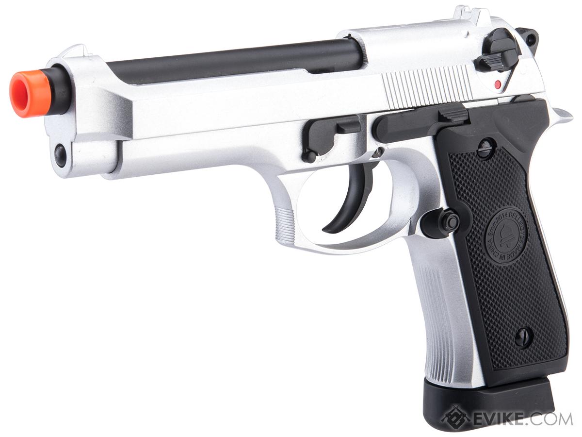 Double Bell M92 Gas Blowback Airsoft Pistol (Color: Silver / CO2)