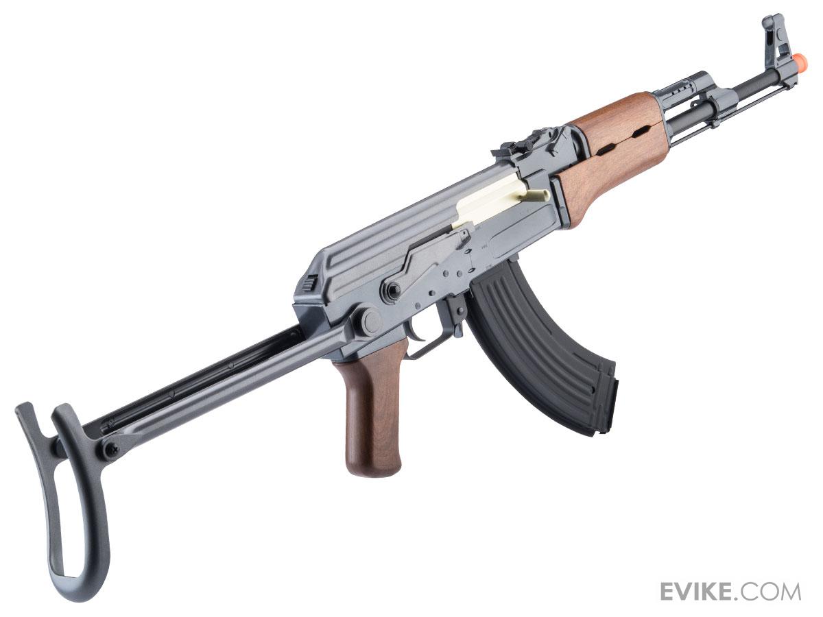 Double Eagle Airsoft AK 47 AEG ABS Polymer Edition w/ Folding Stock - WOOD