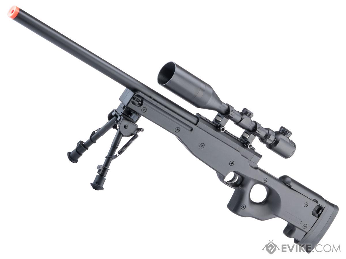 Double Eagle Type 96 M59A Airsoft Shadow Ops. Sniper Rifle (Color: Black / Add Scope)