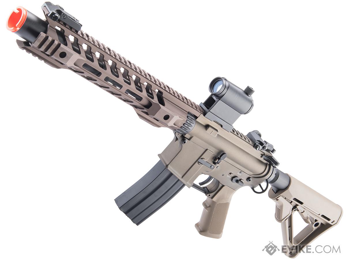 Double Bell Precision M4 Airsoft AEG Rifle w/ 12 Skeletonized Handguard (Color: Tan)