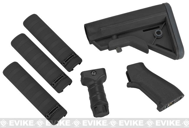 DYTAC SOPMOD Furniture Kit for M4 / M16 Series Airsoft Rifles (Color: Type A / Black)