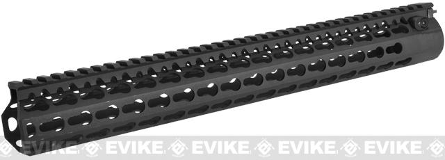 DYTAC Modular 15 KeyMod Rail System for M4 Series Airsoft AEG Rifles (Color: Black)