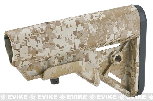 Matrix SOPMOD Retractable Crane Stock for M4 Series Airsoft Rifles (Color: Digital Desert)
