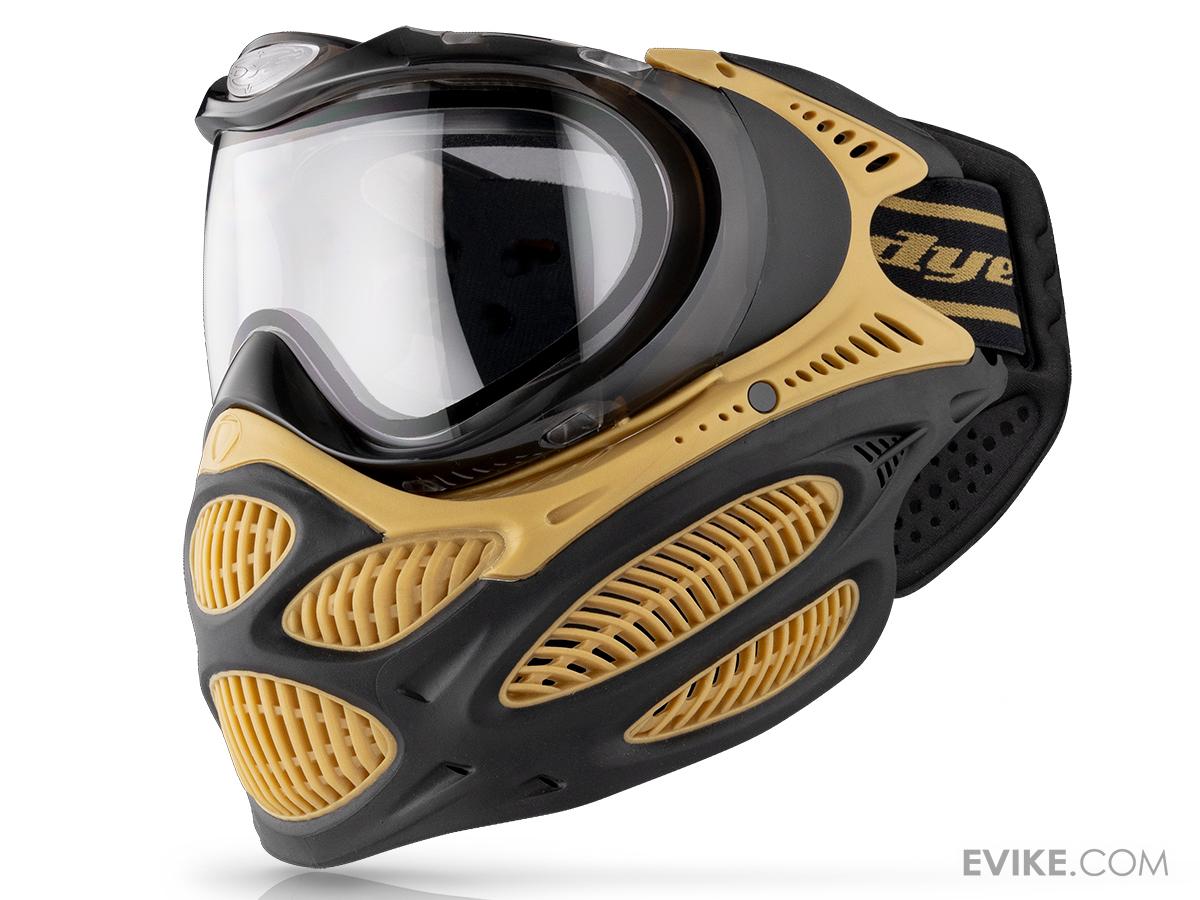 Dye i3 Pro Airsoft Full Face Mask (Color: Black Gold / Thermal