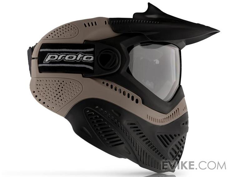 Dye Proto FS Full Face Mask w/ Thermal Lens (Color Tan), Tactical Gear