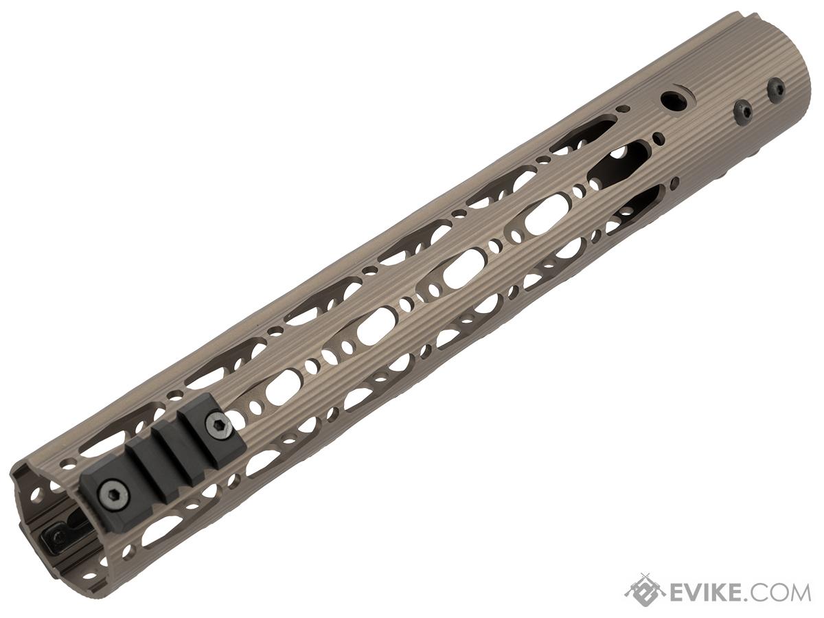 Dytac Ergonomic Aluminum Handguard with Rail Segments for Tokyo Marui M4 Airsoft Rifles (Color: Dark Earth / 13)