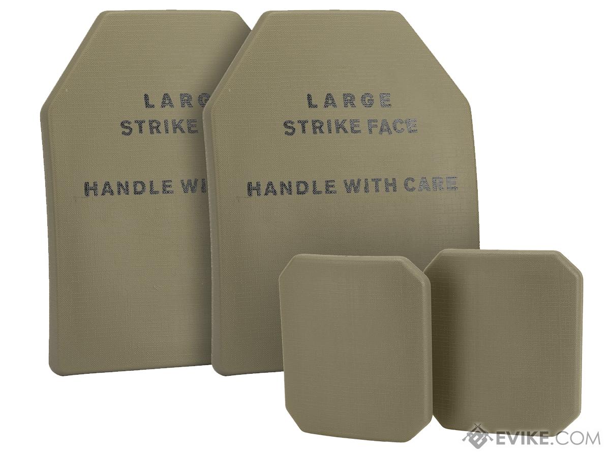 Evike.com Lightweight Replica SAPI Plate (Size: Large / Tan / Set of 2 Front and 2 Side Plates)
