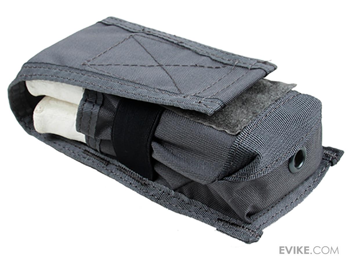 TMC MOLLE Double M4/M16 Magazine Pouch (Color Wolf Grey), Tactical