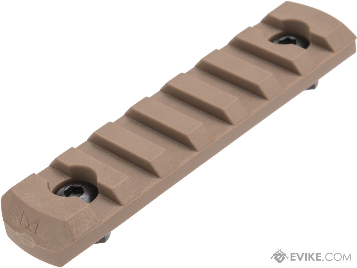 TMC Nylon Fiber Picatinny M-LOK Rail Section (Length: 7 Slot / Coyote Brown)