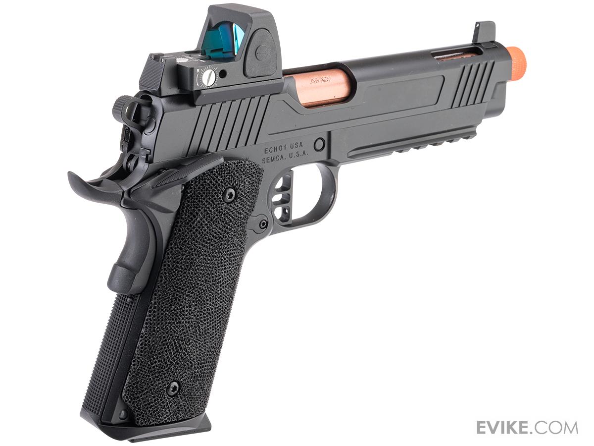 Echo1 DEFCON 1 Custom 1911 Gas Blowback Airsoft Pistol (Model Black