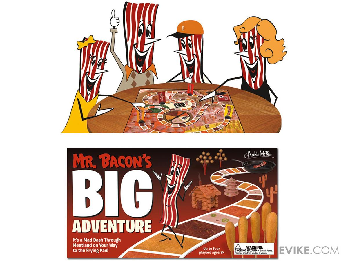 Archie McPhee Mr. Bacon's Big Adventure Board Game, MORE, Collectibles