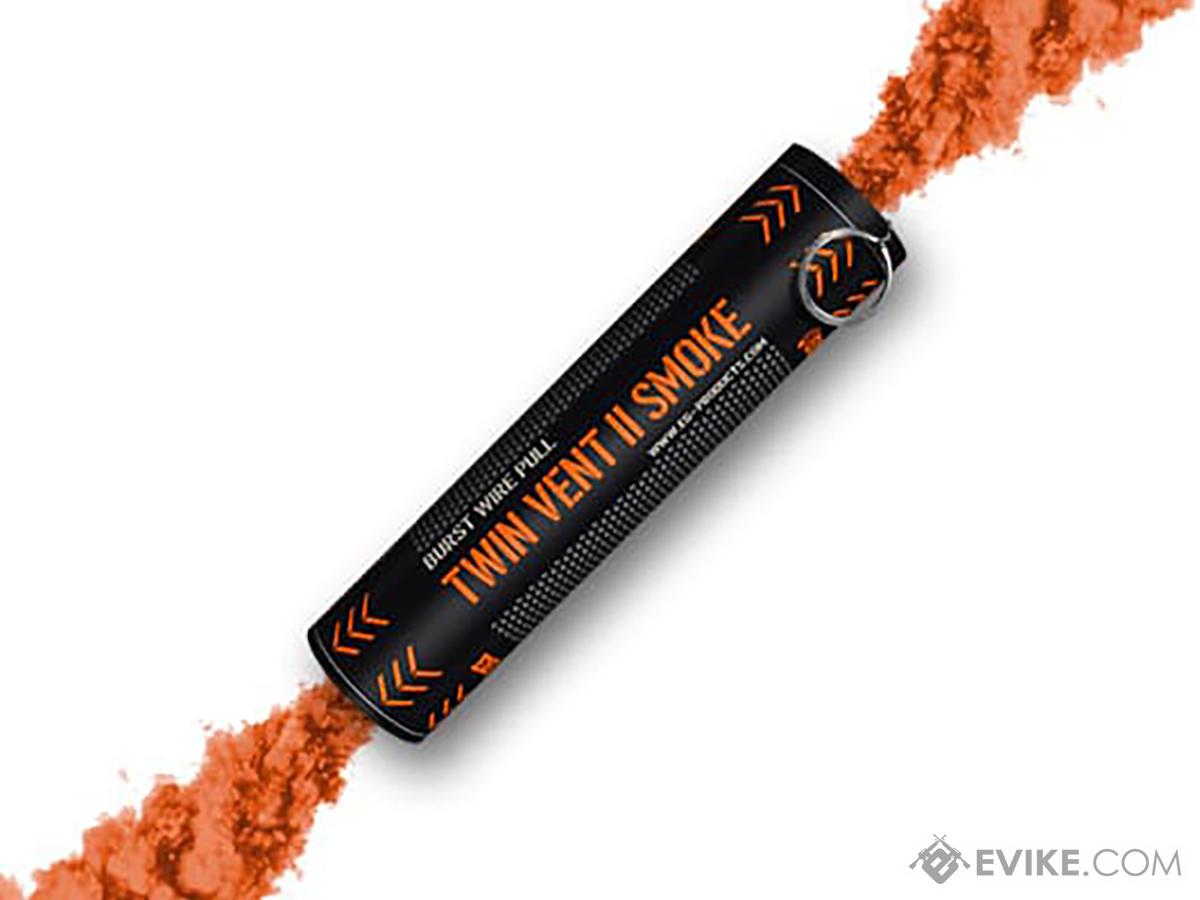 Enola Gaye Twin Vent II Wire Pull® Smoke Grenade (Color: Orange)