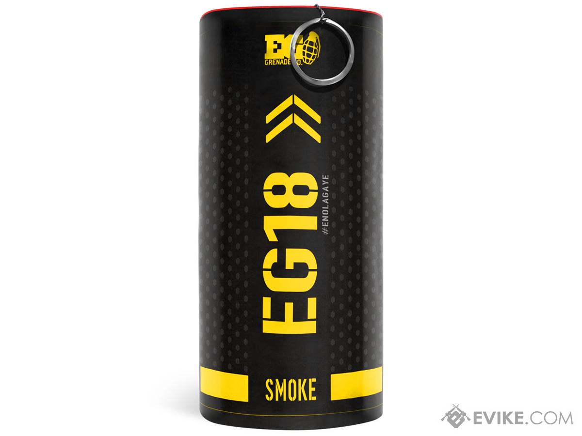 Enola Gaye EG18 High Output Airsoft Wire Pull Large Smoke Grenade (Color: Yellow)