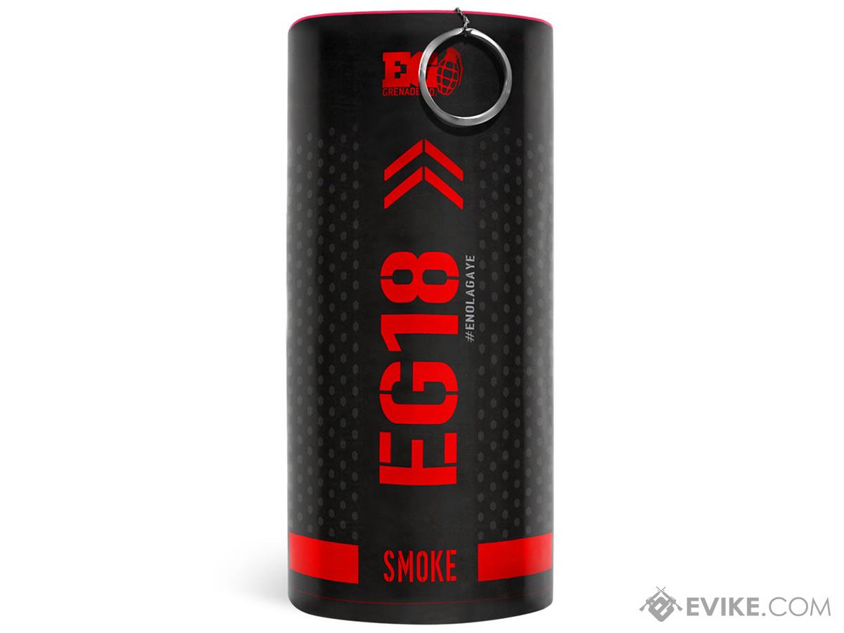 Enola Gaye EG18 High Output Airsoft Wire Pull Large Smoke Grenade (Color: Red)