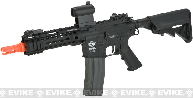 G&G CM16-300 Airsoft AEG M4 with Modular RIS - Black (Package: Basic Starter Package)