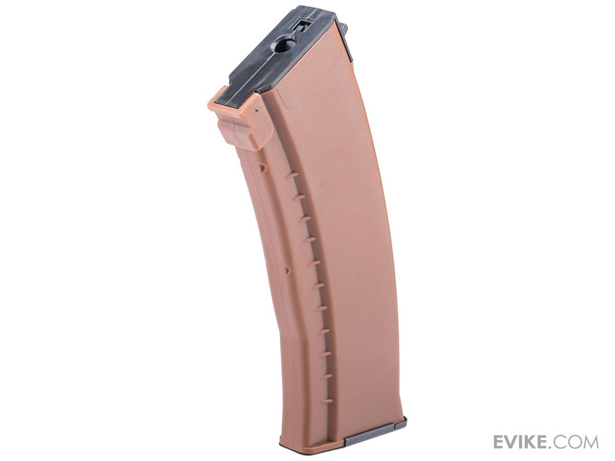 E&L Airsoft 120rd Mid-Cap Magazine for AK-74 Series Airsoft AEG Rifles (Color: Bakelite Brown)