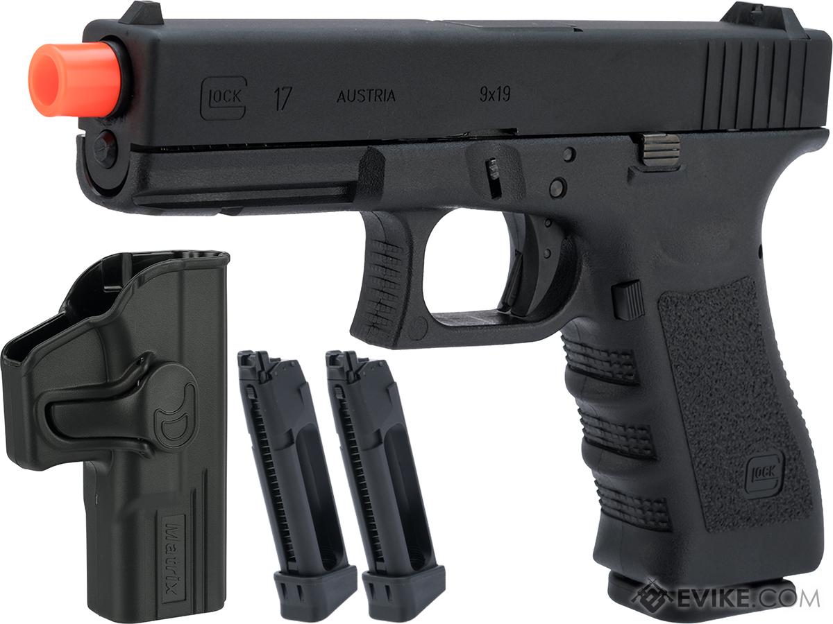 Elite Force Fully Licensed GLOCK 17 Gen.3 Gas Blowback Airsoft Pistol (Type: Green Gas / CO2 Carry Package)