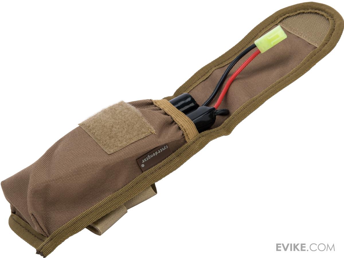 Matrix Tactical External Battery Pouch for Airsoft AEG Rifles (Color Tan), Accessories & Parts