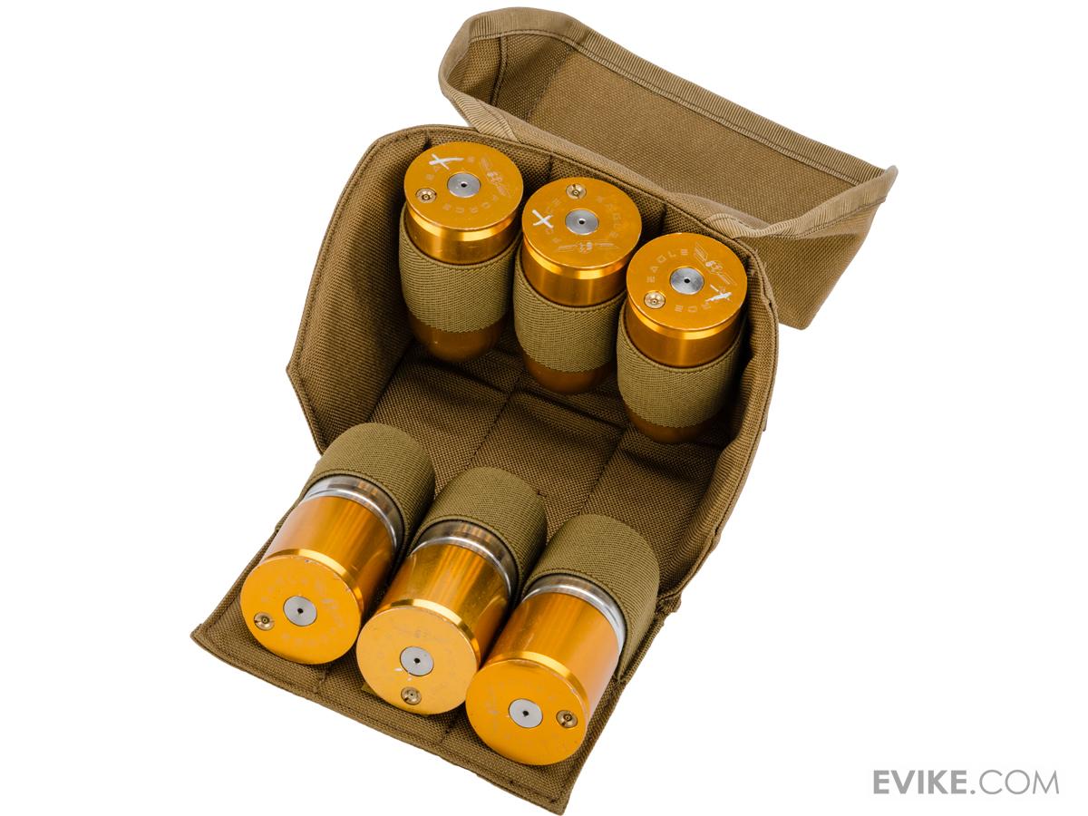 Matrix 40mm M203 Airsoft Grenade Shell Pouch (Color Coyote Brown