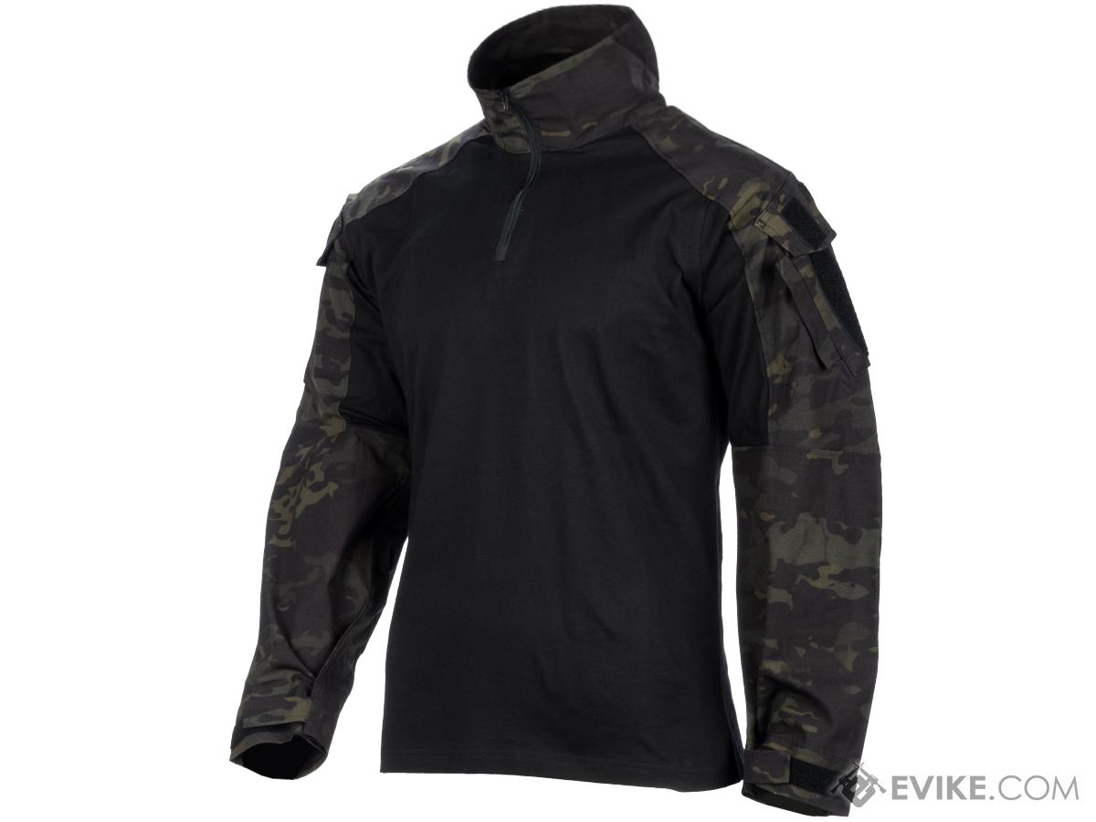 EmersonGear Yellow Label 1/4 Zip Tactical Combat Shirt (Color: Multicam Black / XX-Large)