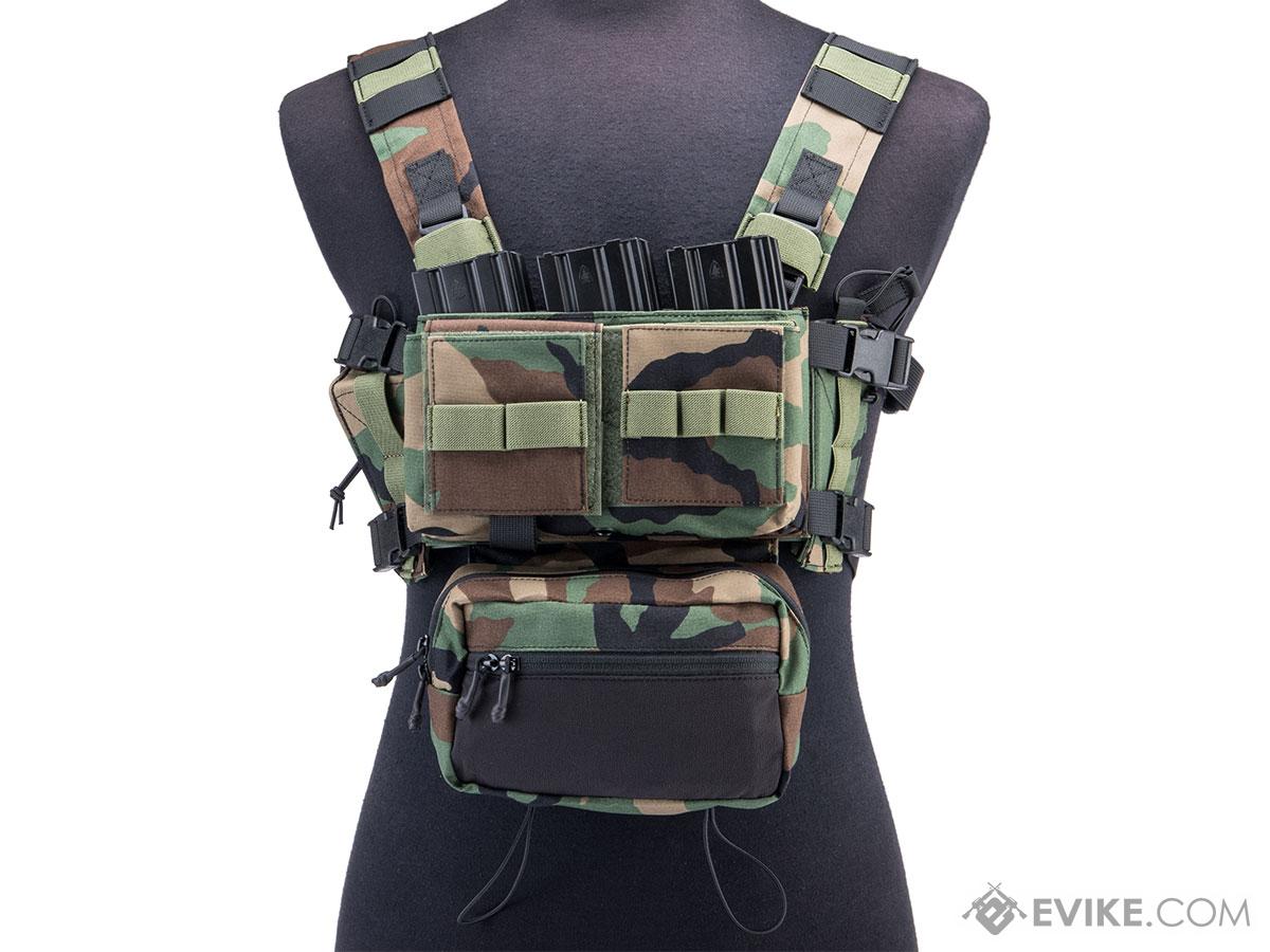 EMERSONGEAR COMBAT TACTICAL VEST WITH CHEST RIG WOLF GRAY